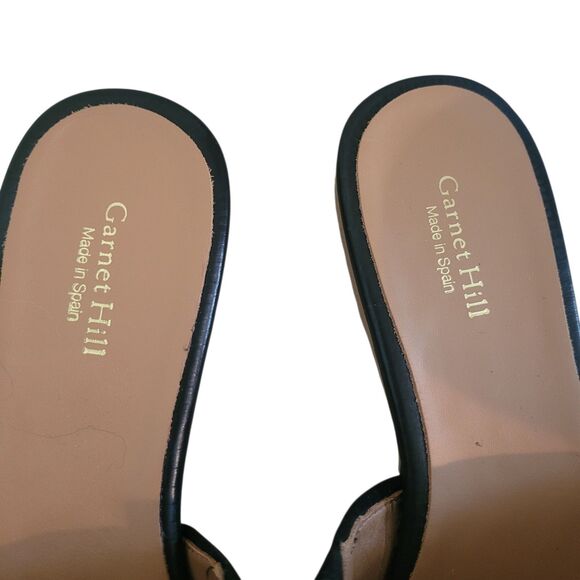 Garnet Hill Iris Mules Womens Size 8.5 Back Suede Slip On Shoes Career Going Out - Picture 6 of 7